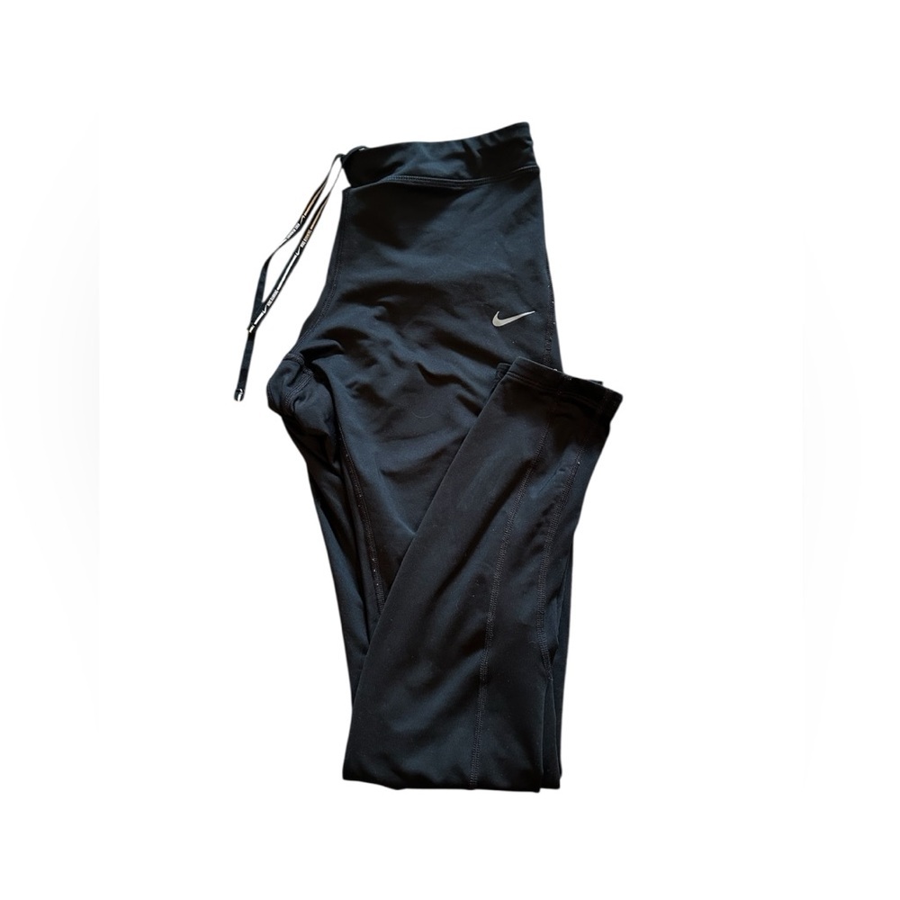 Nike Black Leggings Moisture-Wicking Athletic Bottoms